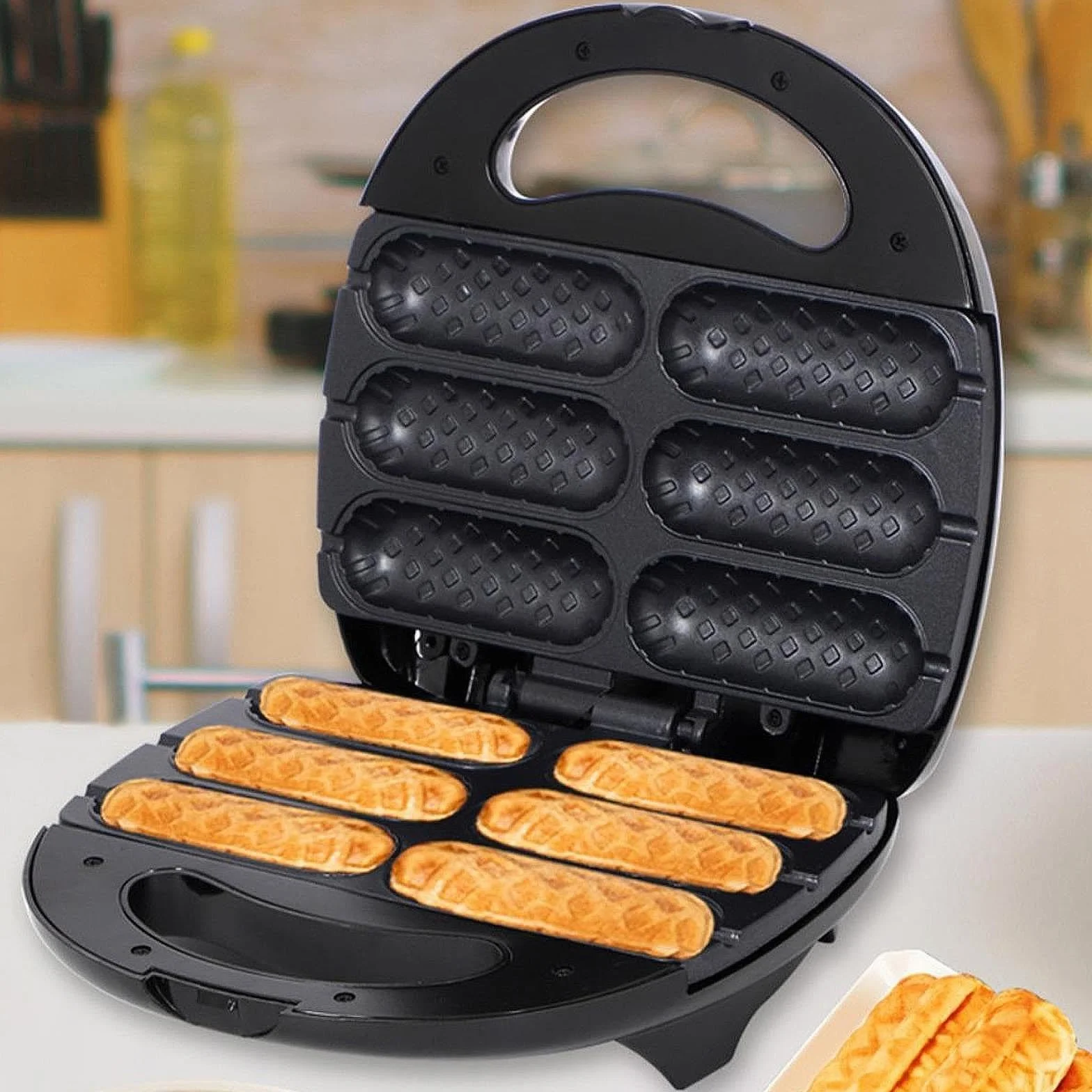 Fenteer Corn Dog Maker Food Baker Hot Dog Maker Girthy Gift BBQ Hot Dogs