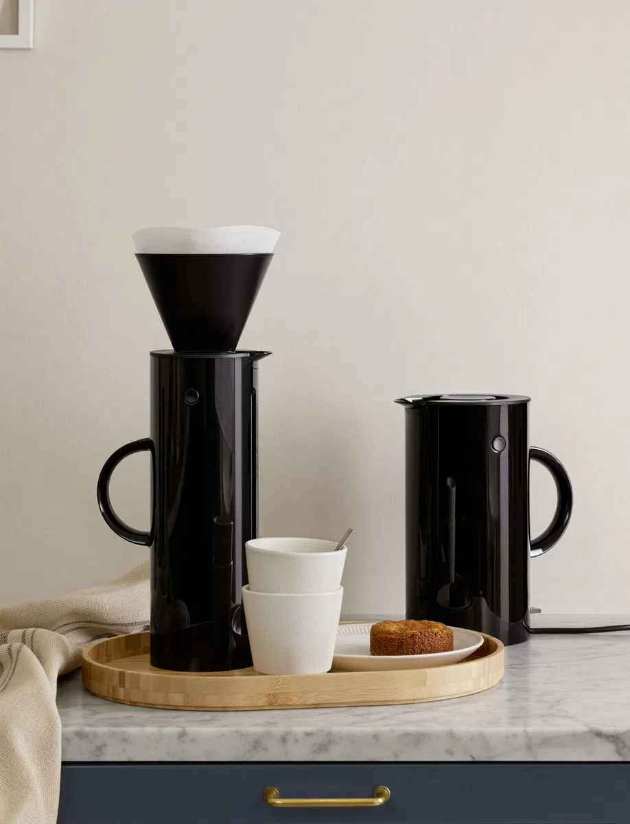 Stelton 930 EM77 Pichet Isotherme Noir 1 L