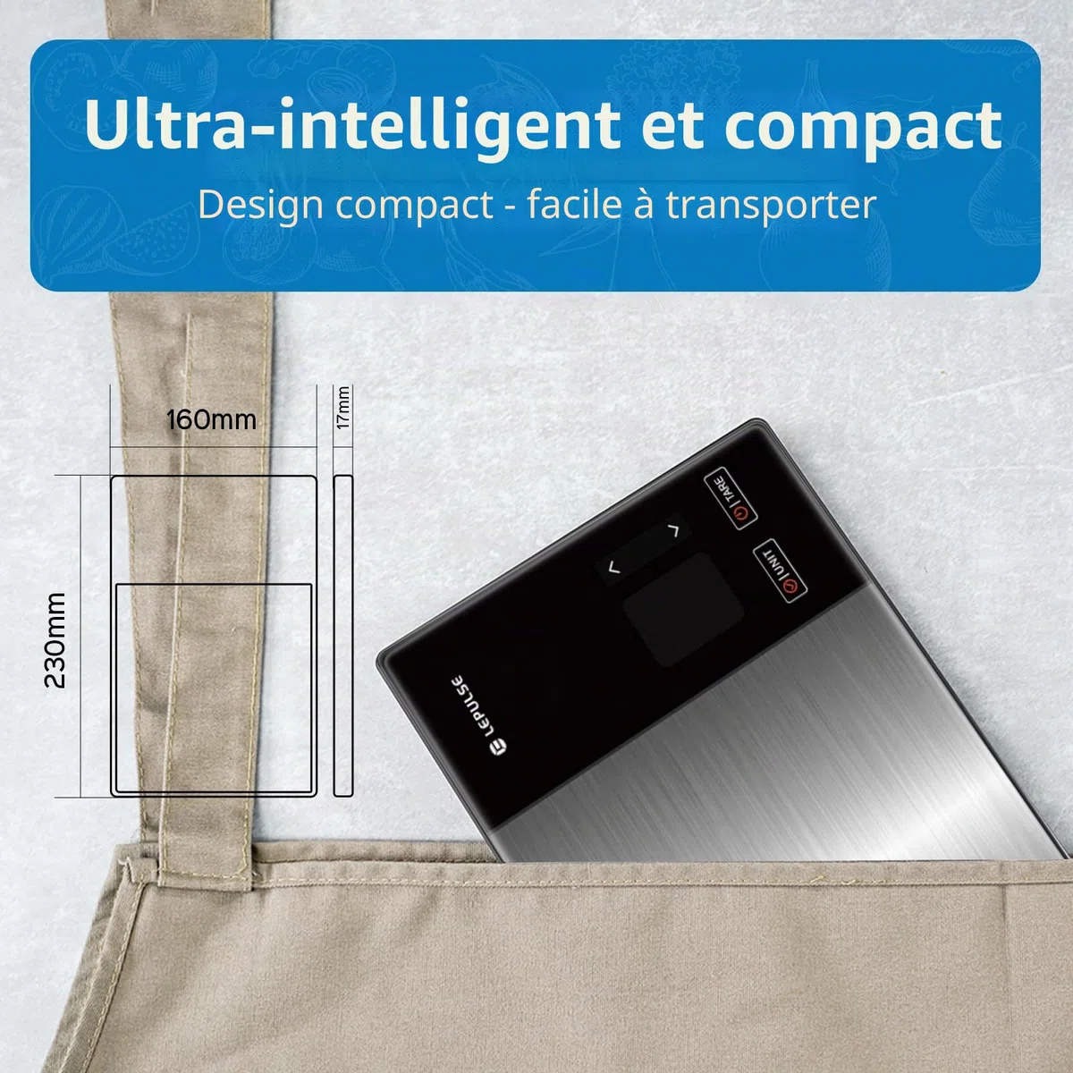 Balance de cuisine numérique avec calcul des valeurs nutritionnelles, balance alimentaire avec 24 analyses nutritionnelles, balance alimentaire en acier inoxydable de 5 kg, écran couleur TFT, 50 hors