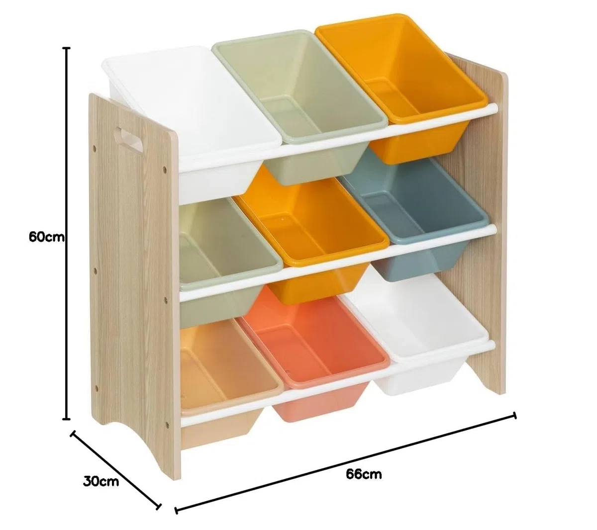 Atmosphera - Meuble Rangement Enfant iduna 60x64cm Multicolore
