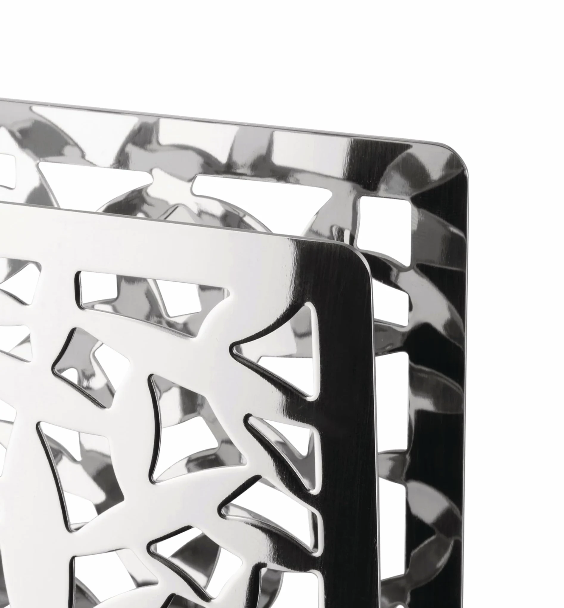 Alessi - MSA08 - Cactus - Porte-Serviettes en Papier Ajouré en Acier Inoxydable 18/10 Brillant