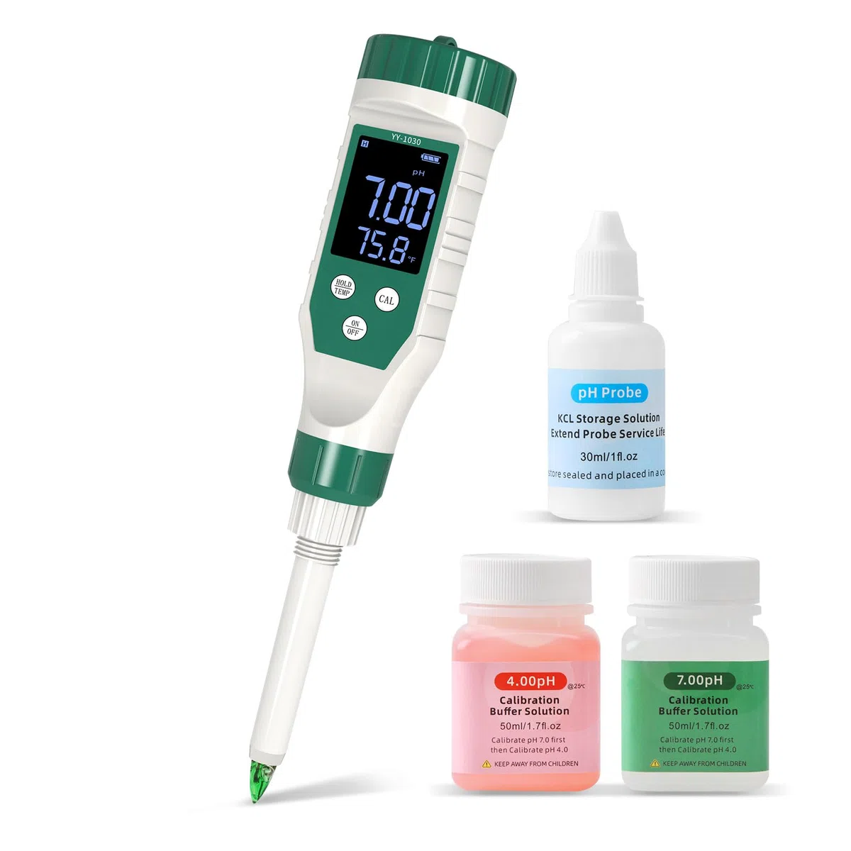pH-mètre, Testeur de pH Numérique pour Aliments avec Sonde de Haute Précision, pH-mètre Étanche pour Viande, Pain, Fromage, Pâte, Crème et Eau