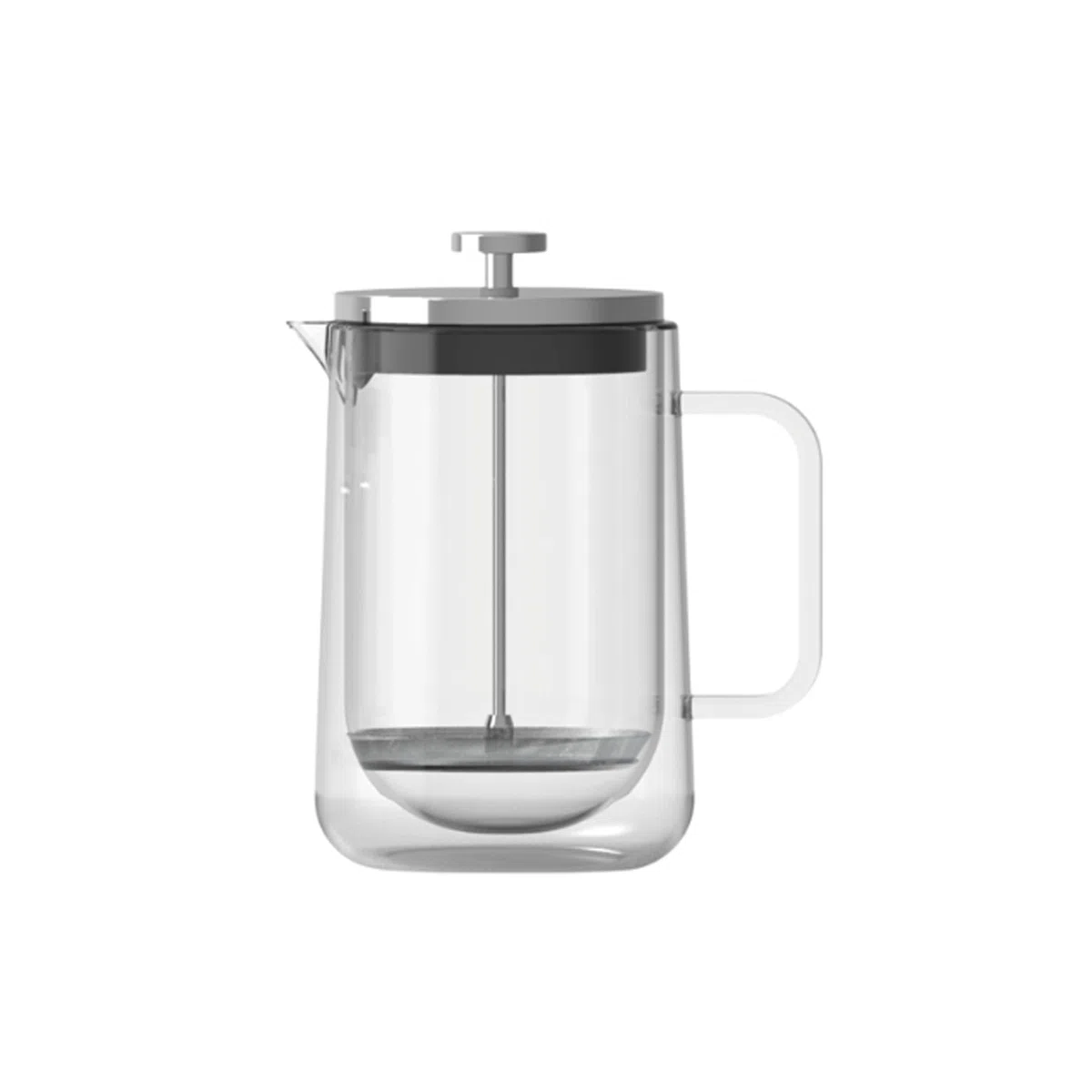 Nuts – Cafetière À Piston Double Paroi 800 ml En Verre Borosilicate | Isolation thermique double paroi, compatible thé et café, lave-vaisselle, base feutrée protectrice