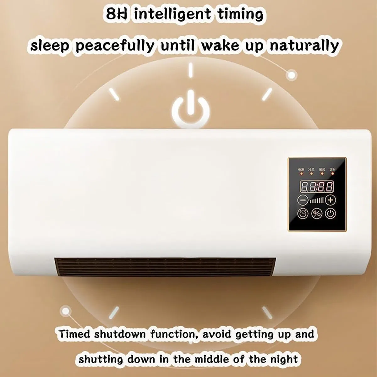 Climatiseur Portable 2000 W pour Tente, Chambre, Salon, Bureau - Température réglable (Chaud/Froid) avec télécommande, minuterie 8 Heures - Unité de climatisation Murale