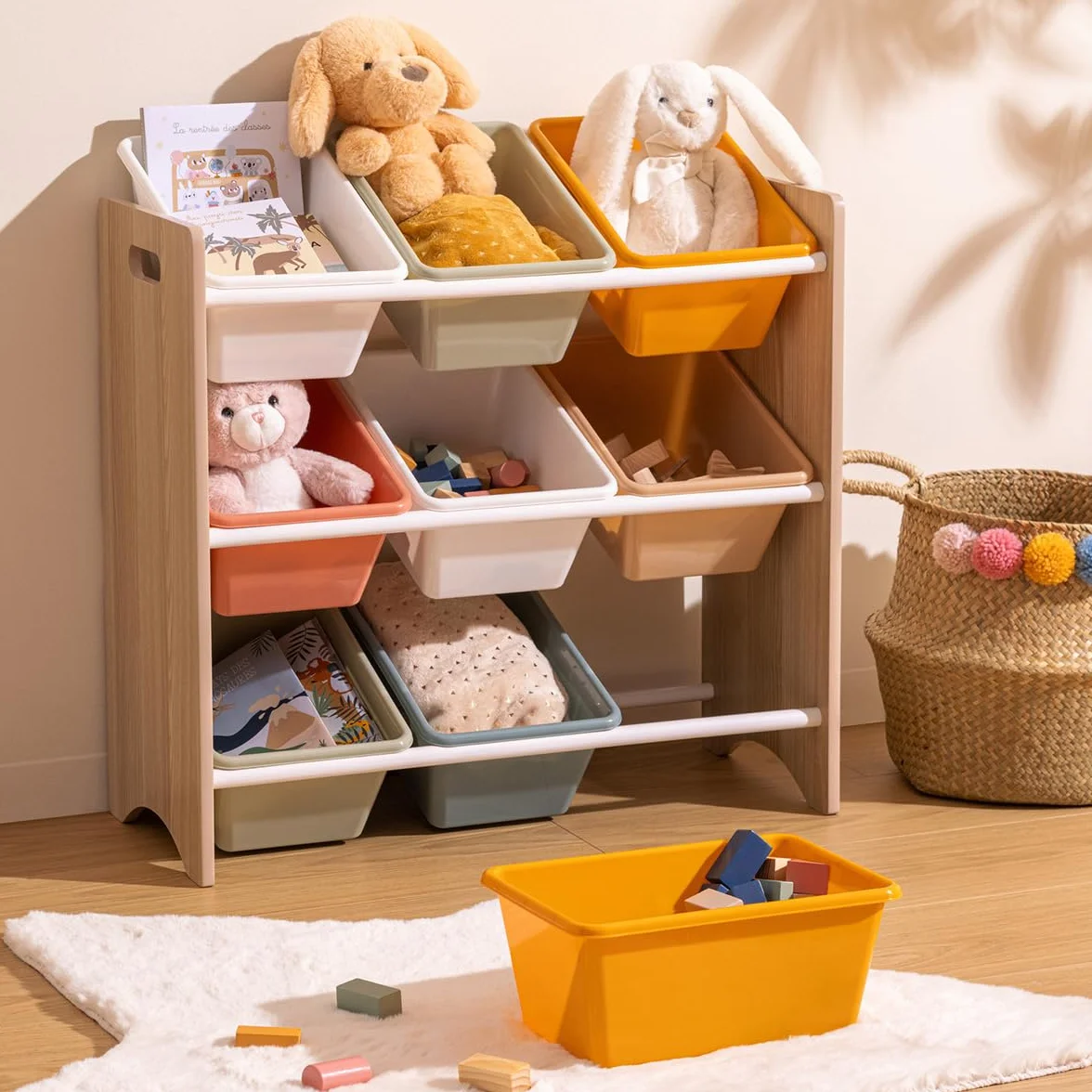 Atmosphera - Meuble Rangement Enfant iduna 60x64cm Multicolore