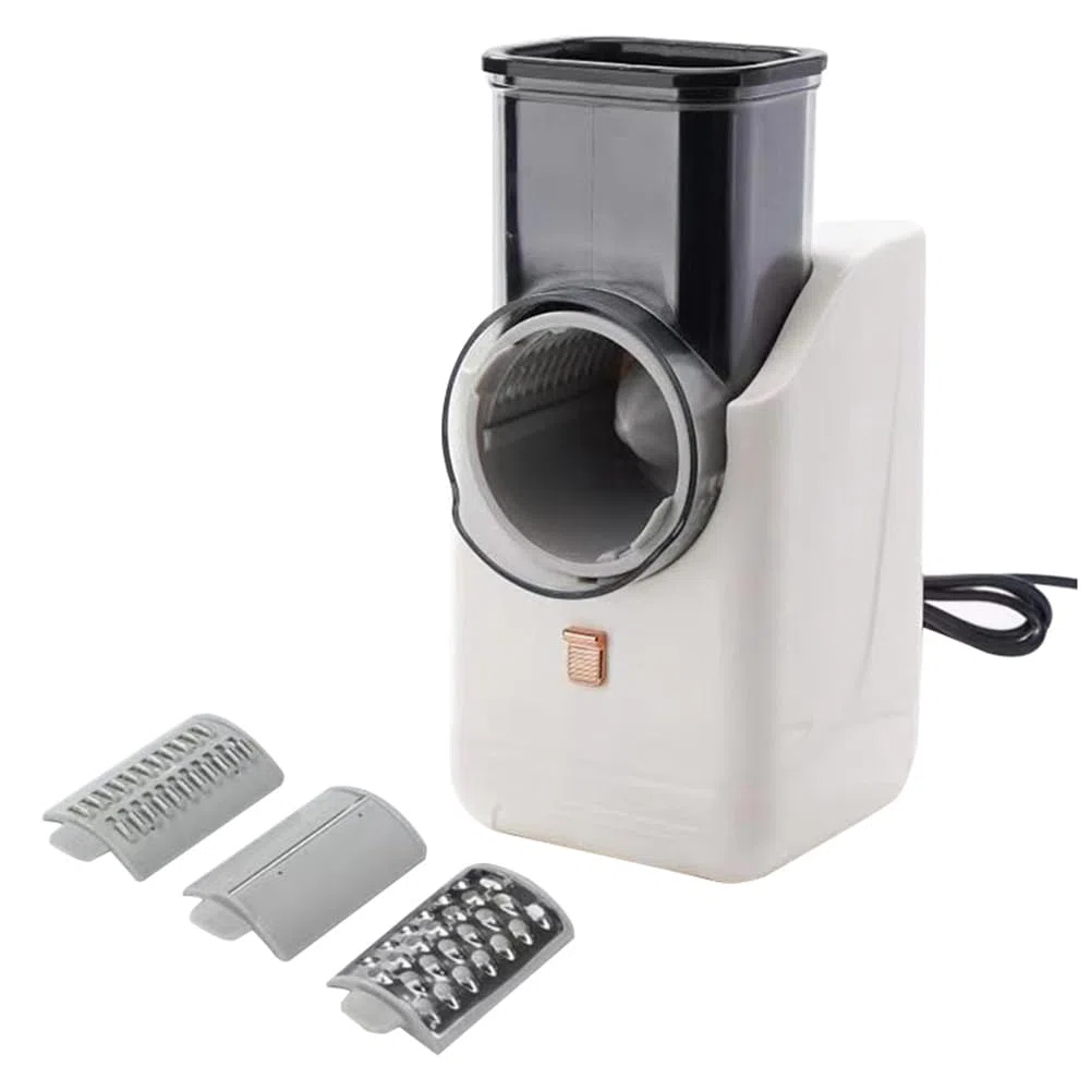 Râpe à Fromage Électrique Polyvalente, Appareil à Salade Électrique Détachable pour la Cuisine Domestique, Trancheur de Légumes pour Pommes de Terre, Fromages, Installation Facile