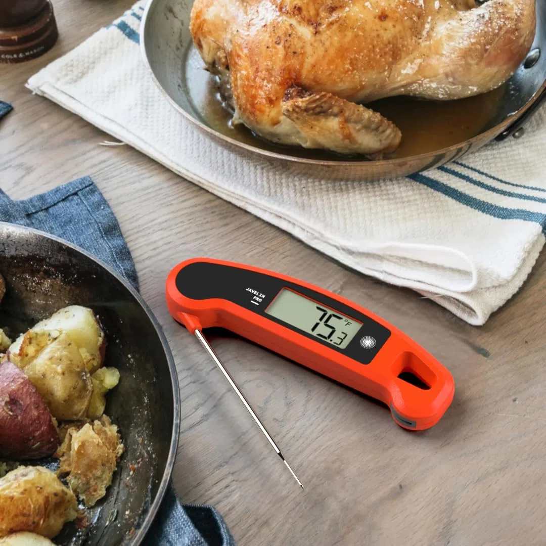 Lavatools Javelin Pro Duo Thermomètre à viande professionnel rétroéclairé ambidextre à lecture instantanée pour cuisine, barbecue, fumoir, bonbons, brassage maison, café et friture