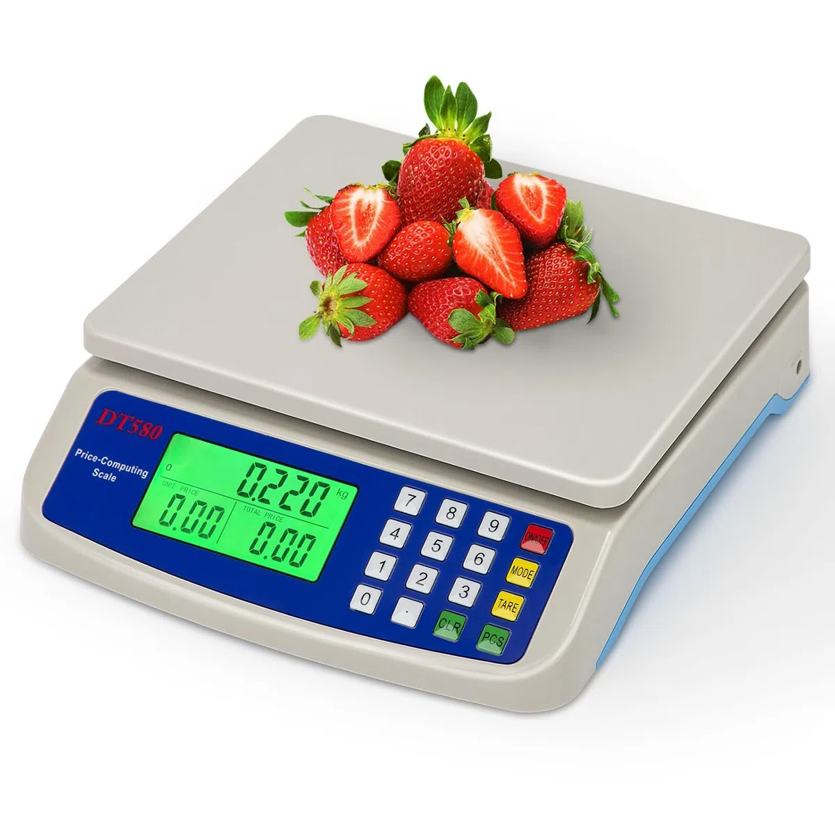 Balance de cuisine électronique 30 kg Balance alimentaire numérique avec écran LCD inclus adaptateur secteur 6 V (Size : 30kg/1g)