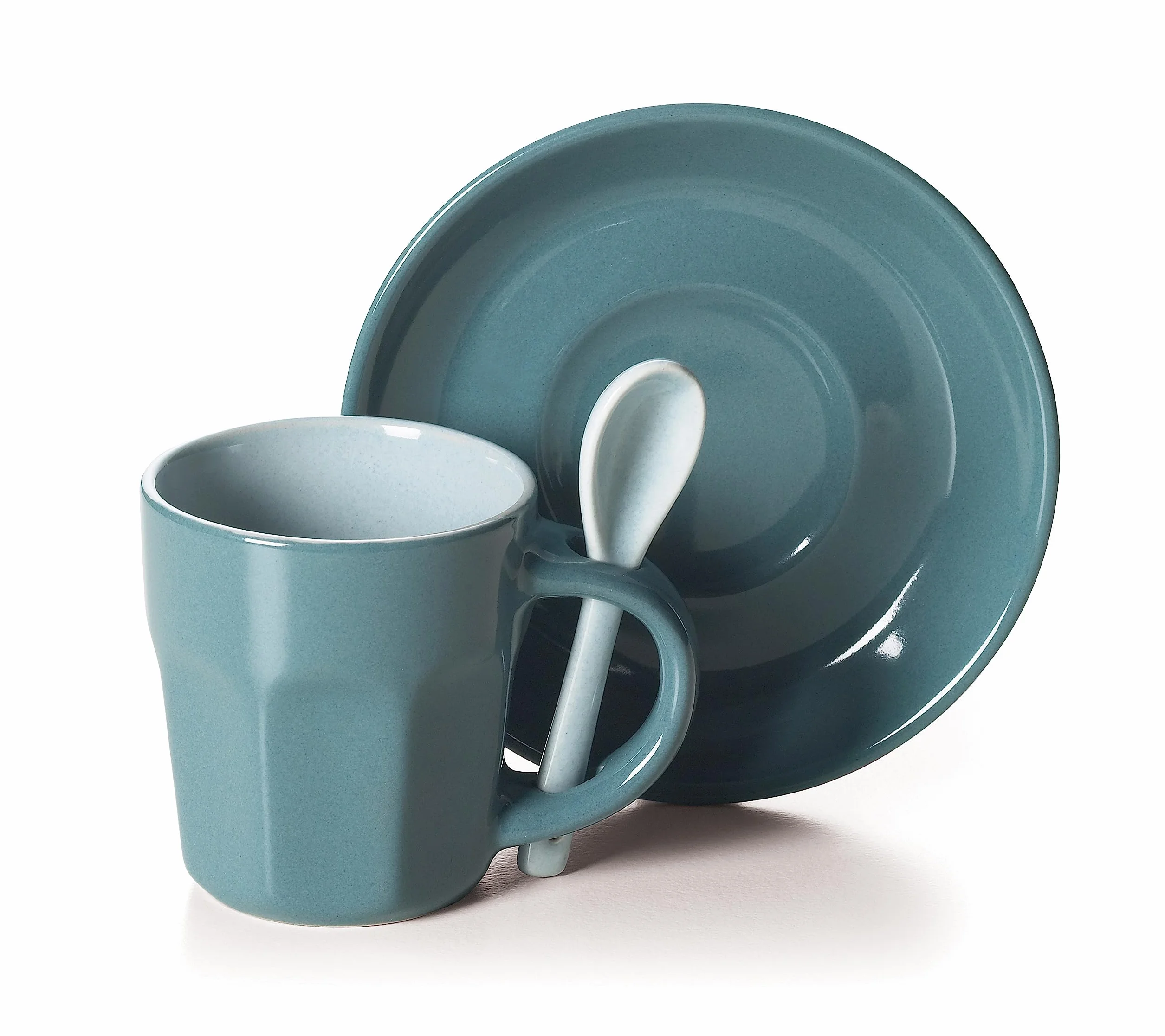 Excelsa Abbraccio Lot de 6 Tasses à café, céramique, Multicolore, 5,5 x 5,5 x 6,5 cm, 1,47 kg