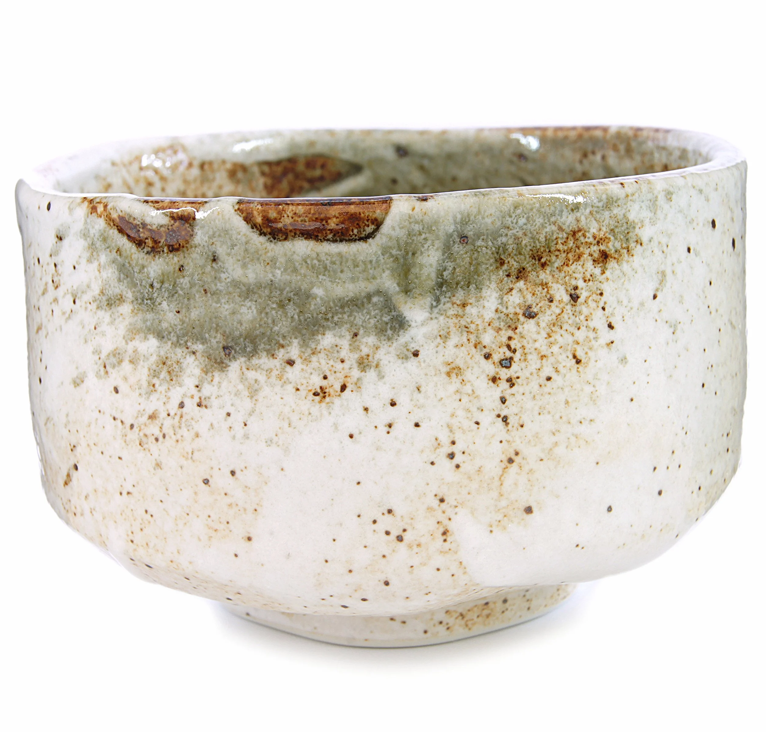 Japanese Handcrafted Matcha Tea Bowl Beige, Matcha Tea Cup Ceremony, Authentic Pottery, Yuki Shino Chawan