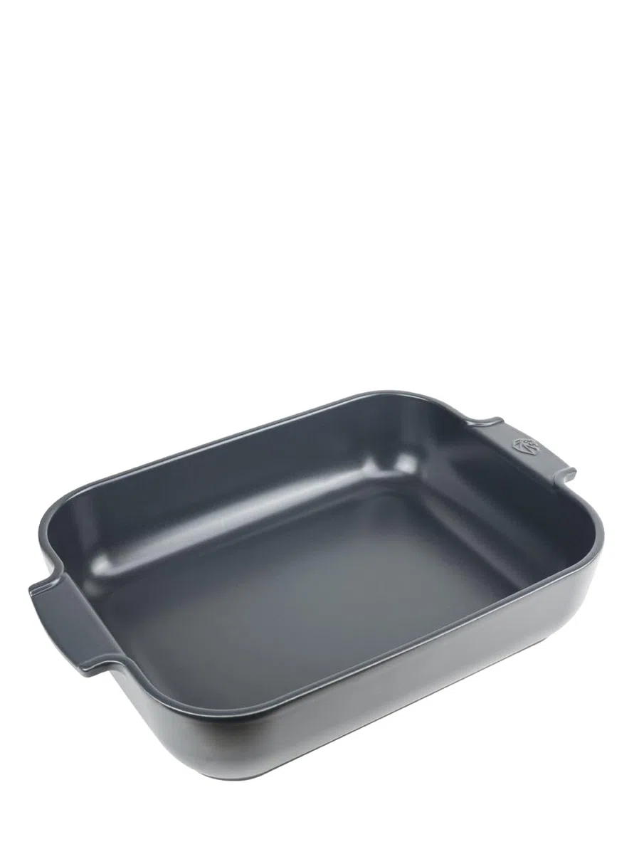 PEUGEOT - Plat Four En Céramique Rectangulaire - 36 cm x 22 cm x 6,8 cm - Contenance : 3,8 L - Garanti 10 Ans - Fabrication Française - Coloris Light Blue, Ardoise