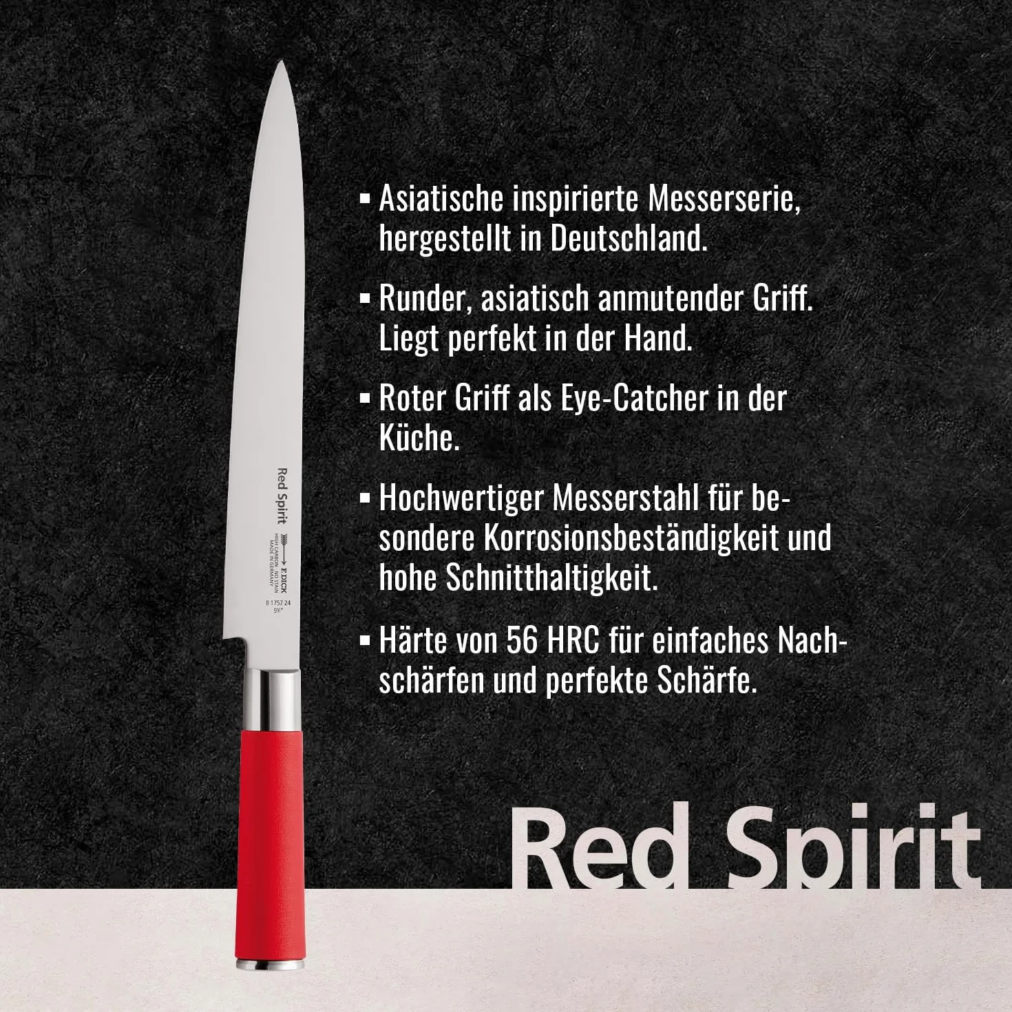 Dick Yanagiba Sushimesser Red Spirit