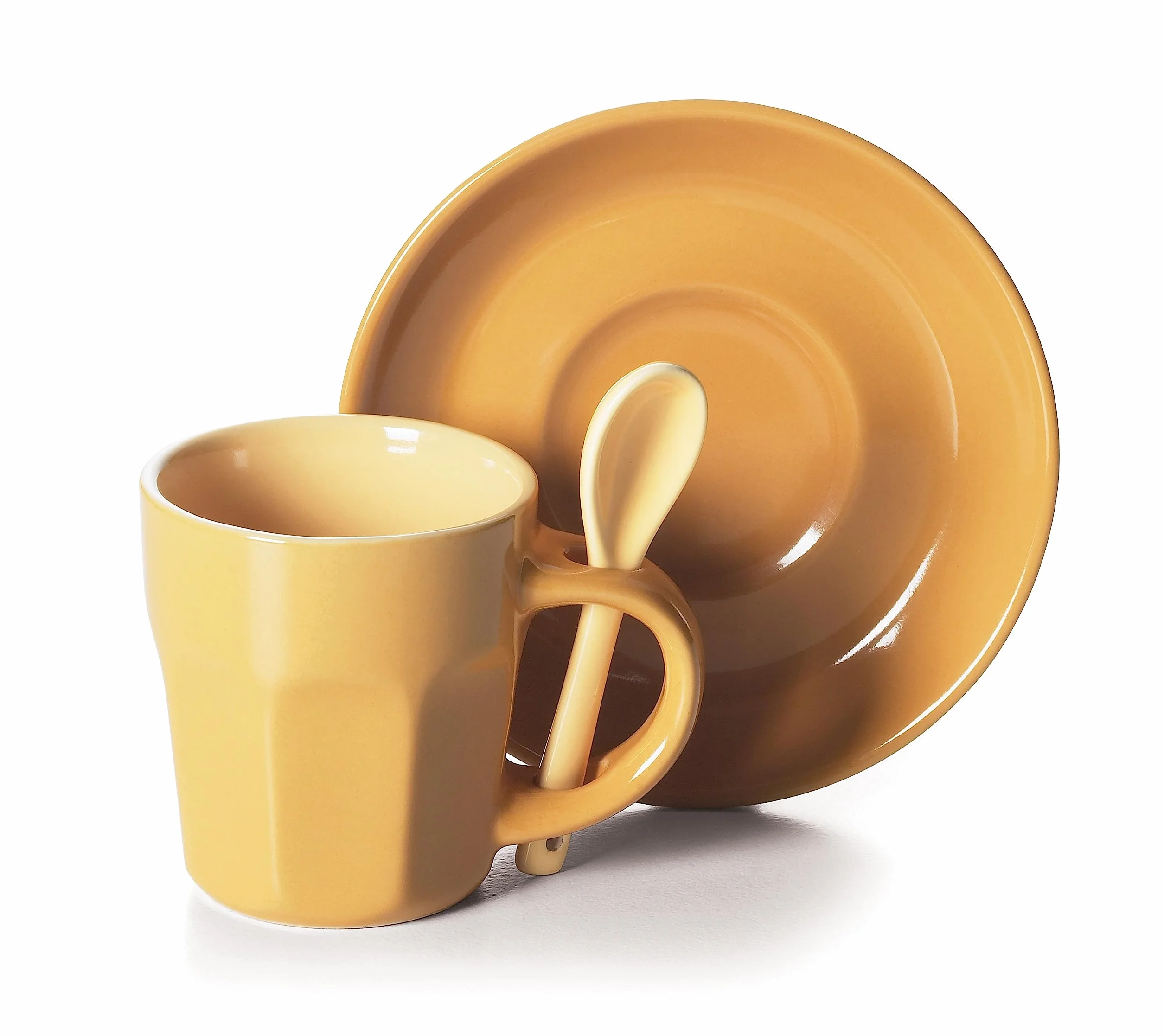 Excelsa Abbraccio Lot de 6 Tasses à café, céramique, Multicolore, 5,5 x 5,5 x 6,5 cm, 1,47 kg