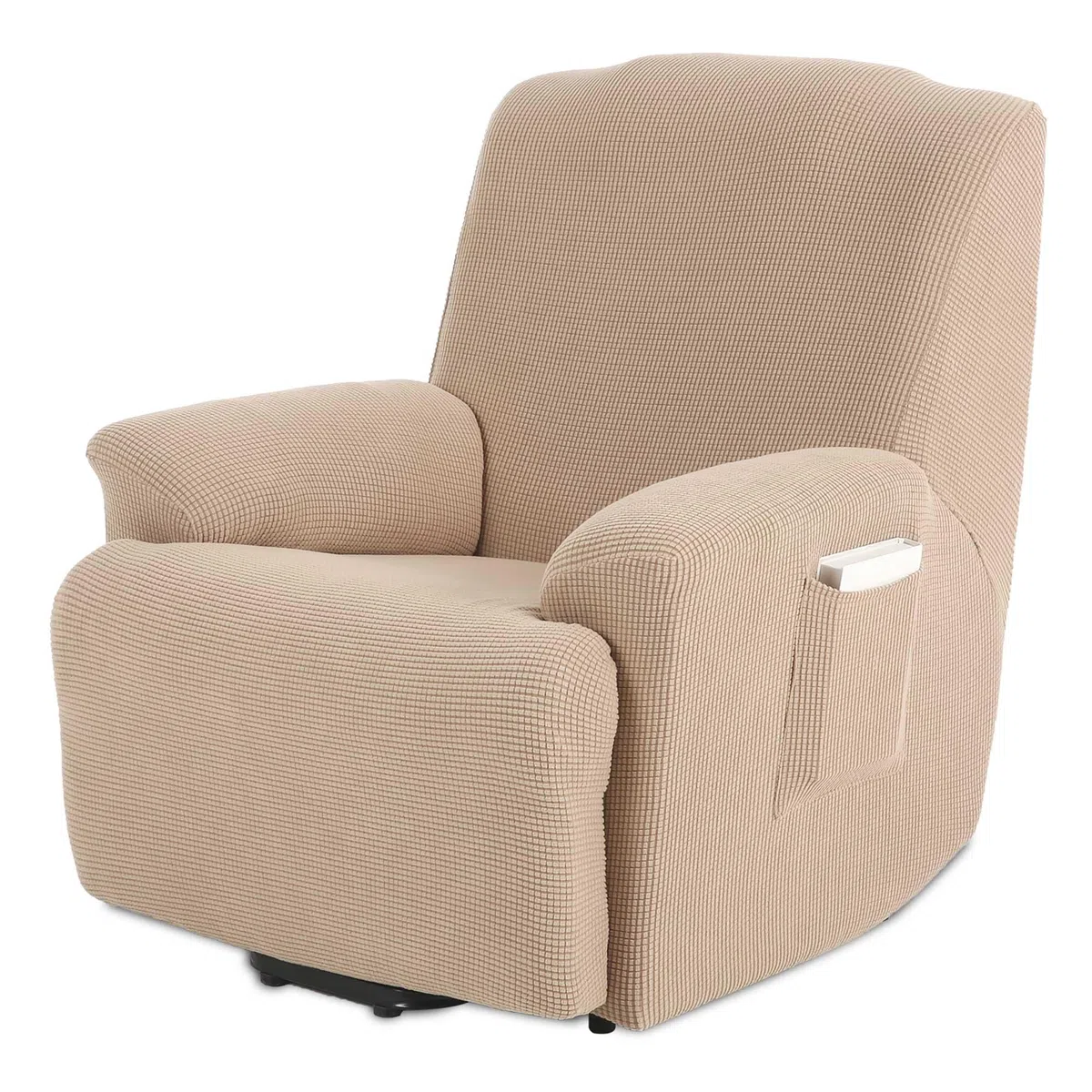 TIANSHU Housse Fauteuil Relax Jacquard Housse Canapé Relax Extensible Housse de Canapé Relax 1 Place (Sable)